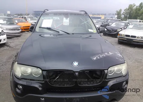 2007 BMW X3 3.0Si from USA, damaged, VIN WBXPC934X7WJ00772